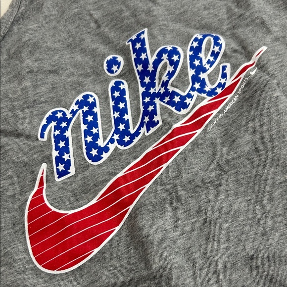 Nike Gray Tank Top with Red and Blue Logo - Picture 3 of 5